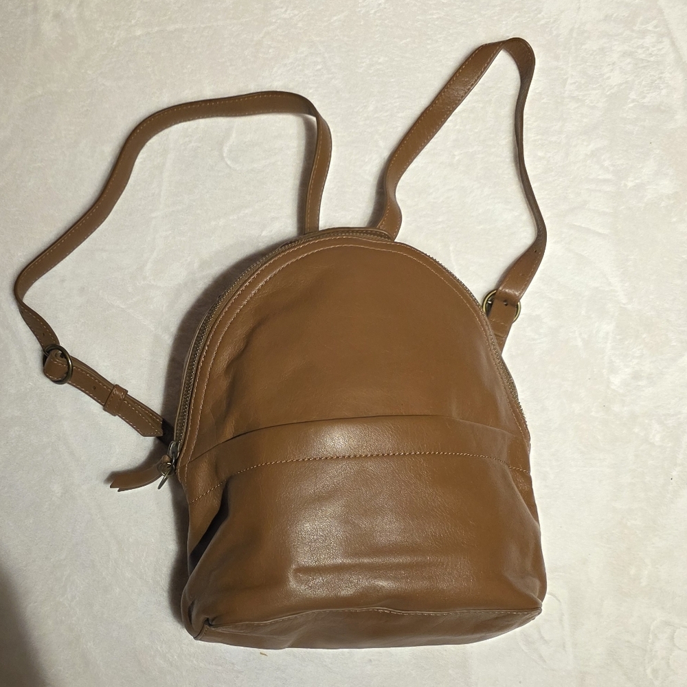 Lucky Brand Backpack Brown Leather Backpack - Picture 4 of 7